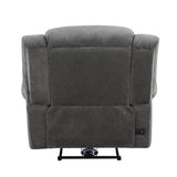 Brennen Charcoal Power Reclining Chair - Ornate Home