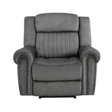 Brennen Charcoal Power Reclining Chair - Ornate Home