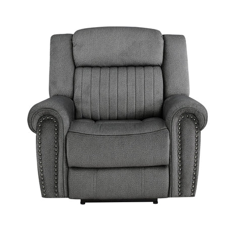 Brennen Charcoal Power Reclining Chair - Ornate Home