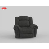 Brennen Charcoal Power Reclining Chair - Ornate Home