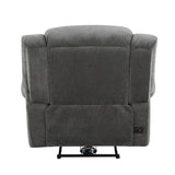 Brennen Charcoal Power Reclining Chair - Ornate Home