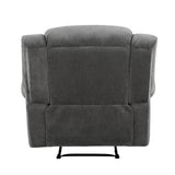 Brennen Charcoal Reclining Chair - Ornate Home