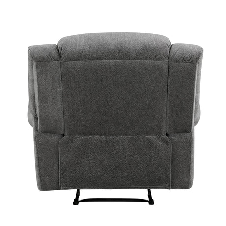 Brennen Charcoal Reclining Chair - Ornate Home