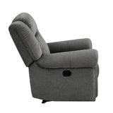 Brennen Charcoal Reclining Chair - Ornate Home