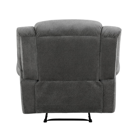 Brennen Charcoal Reclining Chair - Ornate Home