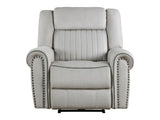 Brennen Mist Gray Power Reclining Chair - Ornate Home