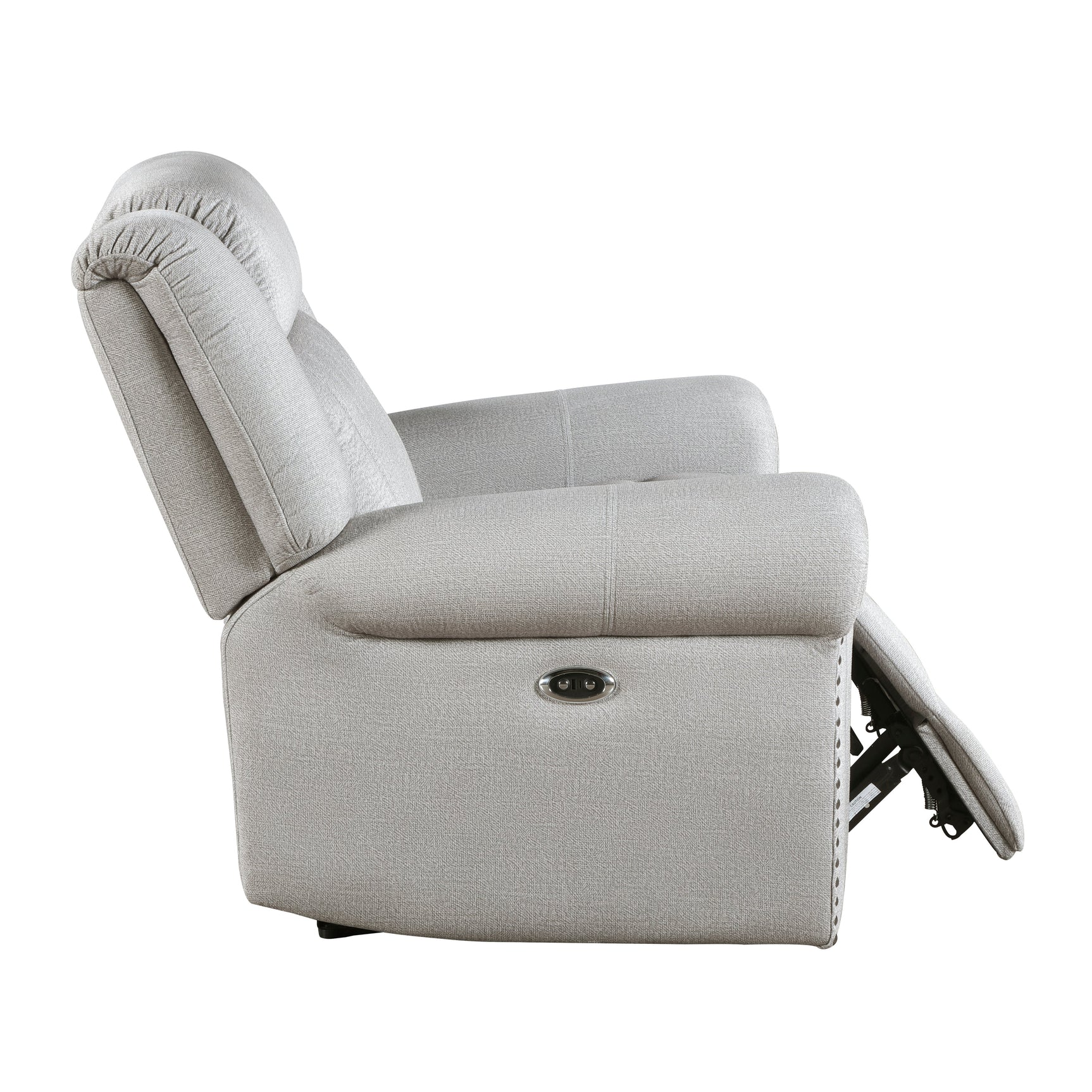 Brennen Mist Gray Power Reclining Chair - Ornate Home