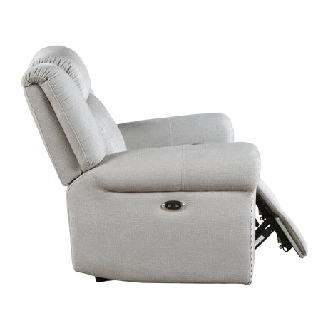 Brennen Mist Gray Power Reclining Chair - Ornate Home