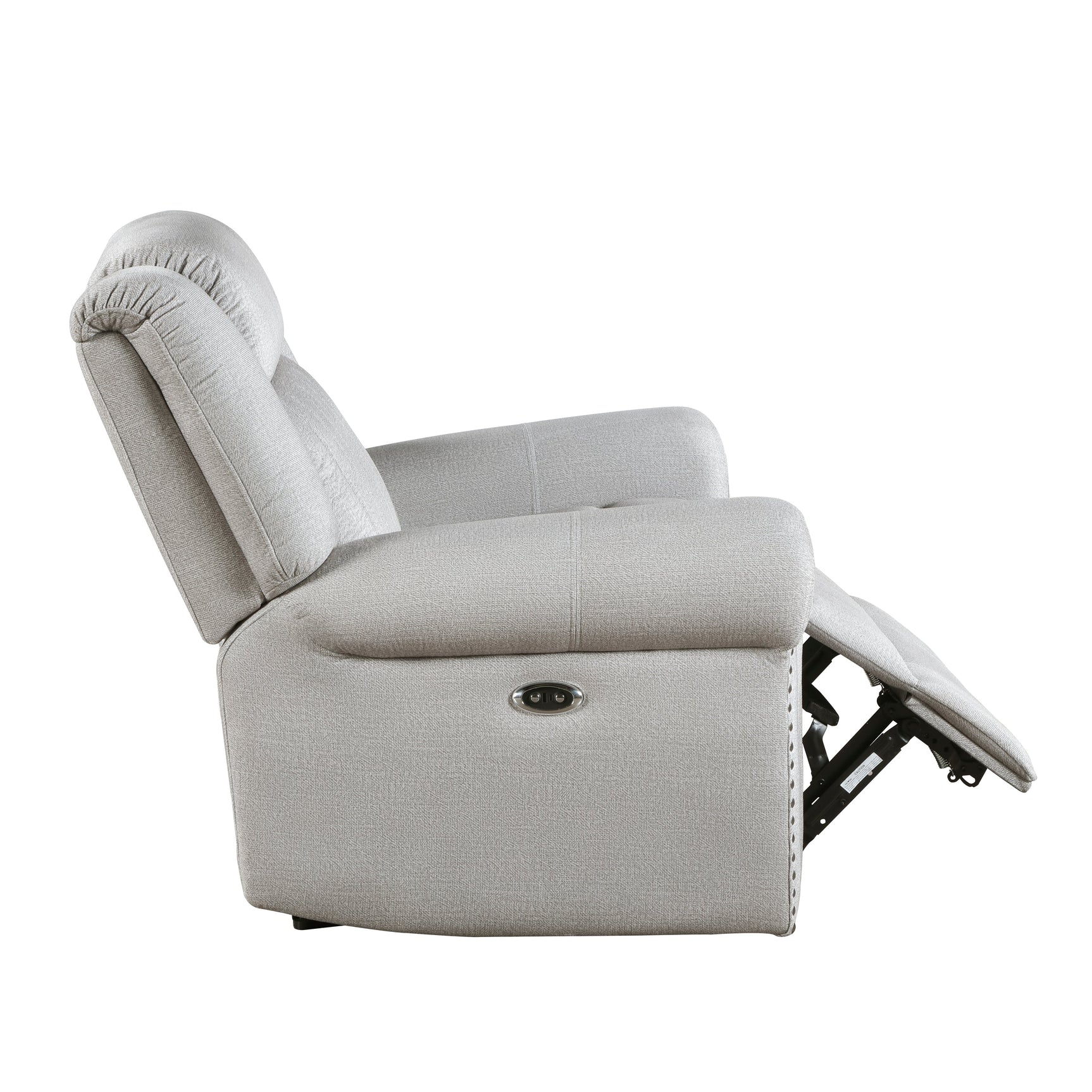 Brennen Mist Gray Power Reclining Chair - Ornate Home