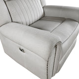 Brennen Mist Gray Power Reclining Chair - Ornate Home