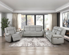 Brennen Mist Gray Power Reclining Chair - Ornate Home