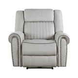 Brennen Mist Gray Power Reclining Chair - Ornate Home