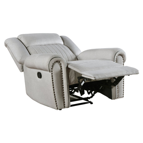 Brennen Mist Gray Reclining Chair - Ornate Home