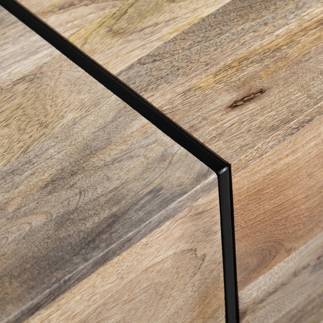 Brennon Brown/Black End Table - Ornate Home