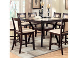 Brent Dark Cherry/Ivory 9 Pc. Counter Height  Dining Room Set - Ornate Home