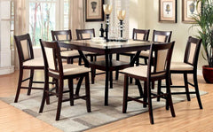 Brent II  Dark Cherry/Ivory Dining Table - Ornate Home