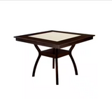 Brent II  Dark Cherry/Ivory Dining Table - Ornate Home
