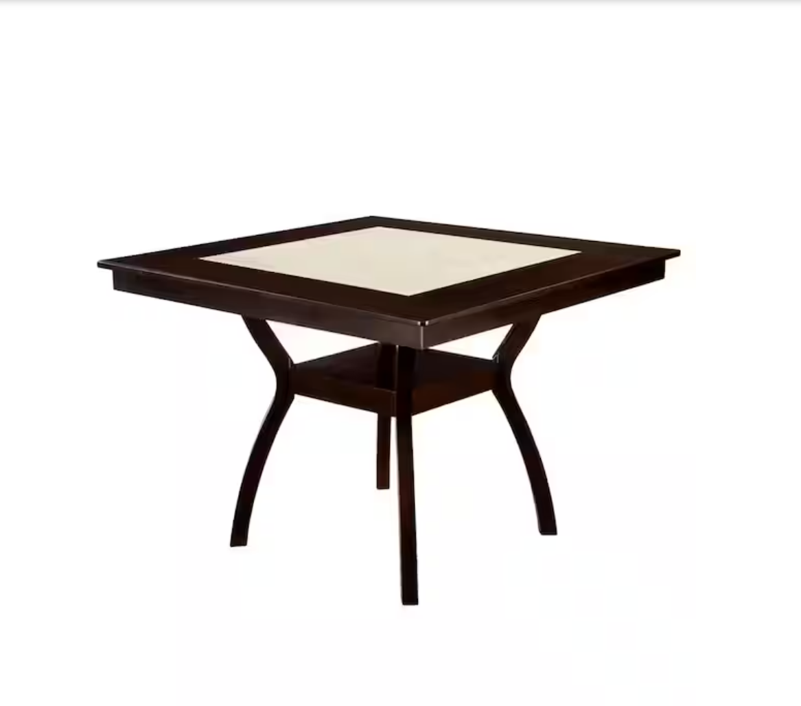 Brent II  Dark Cherry/Ivory Dining Table - Ornate Home