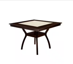 Brent II  Dark Cherry/Ivory Dining Table - Ornate Home