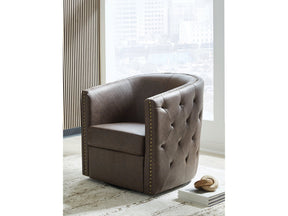 Brentlow Granite Swivel Accent Chair (Online Special Price) - Ornate Home