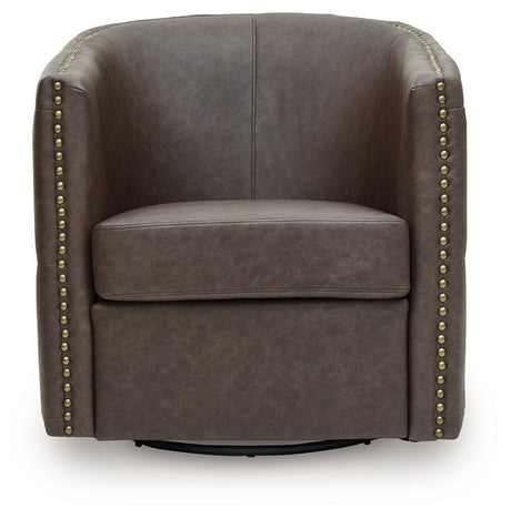Brentlow Granite Swivel Accent Chair - Ornate Home