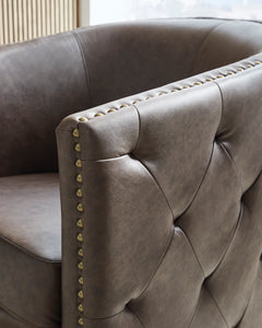 Brentlow Granite Swivel Accent Chair - Ornate Home