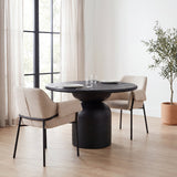 Brently Oatmeal Curved Back Dining Arm Chair (Set of 2) - Ornate Home