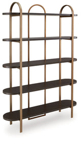 Brentmour Brown & Gold Bookcase - Ornate Home