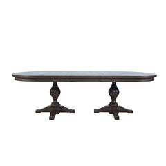 Brentwood Arbor Oak 102 Dining Table w/ 6 Slat Back Chairs - Ornate Home