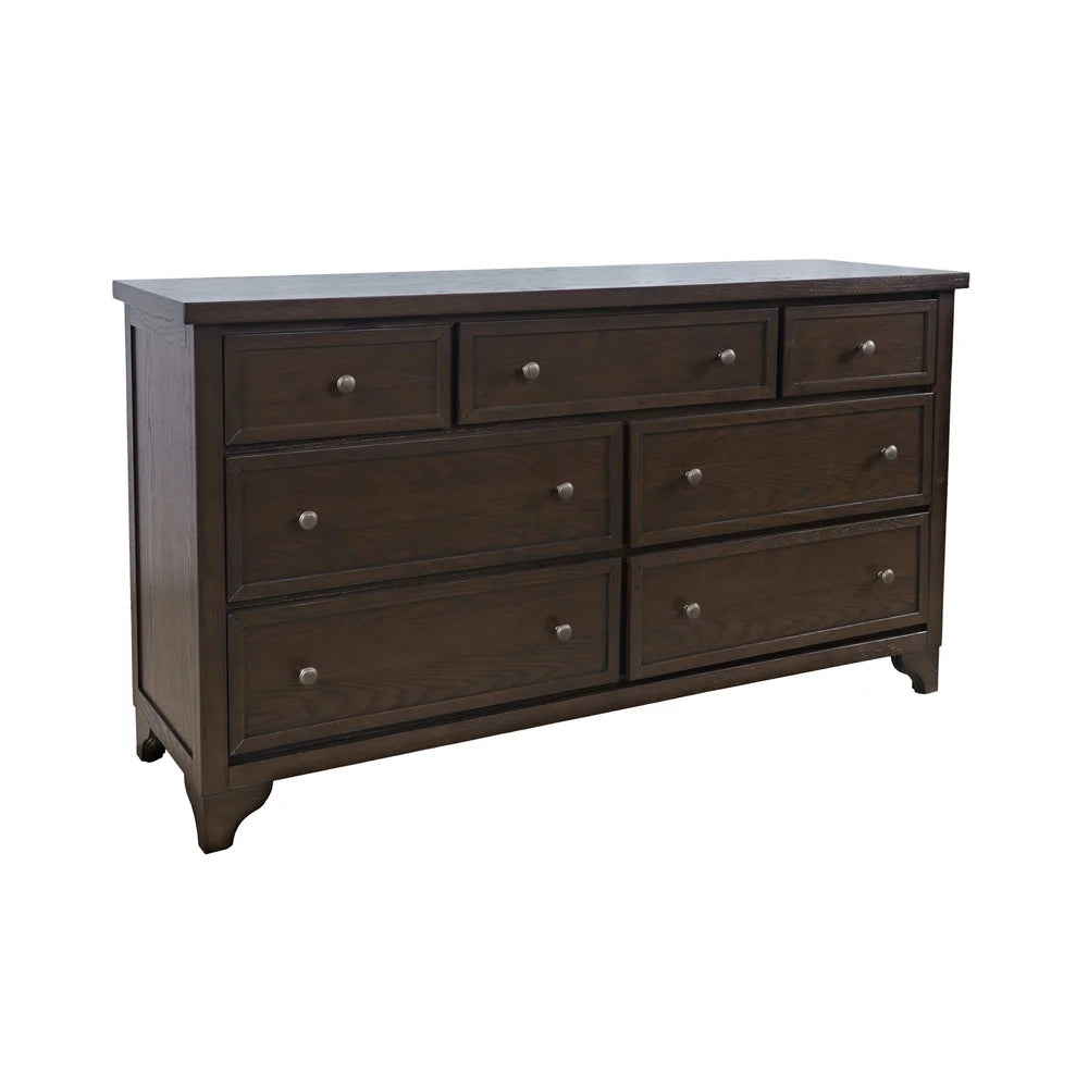 Brentwood Arbor Oak 7 Drawer Dresser - Ornate Home