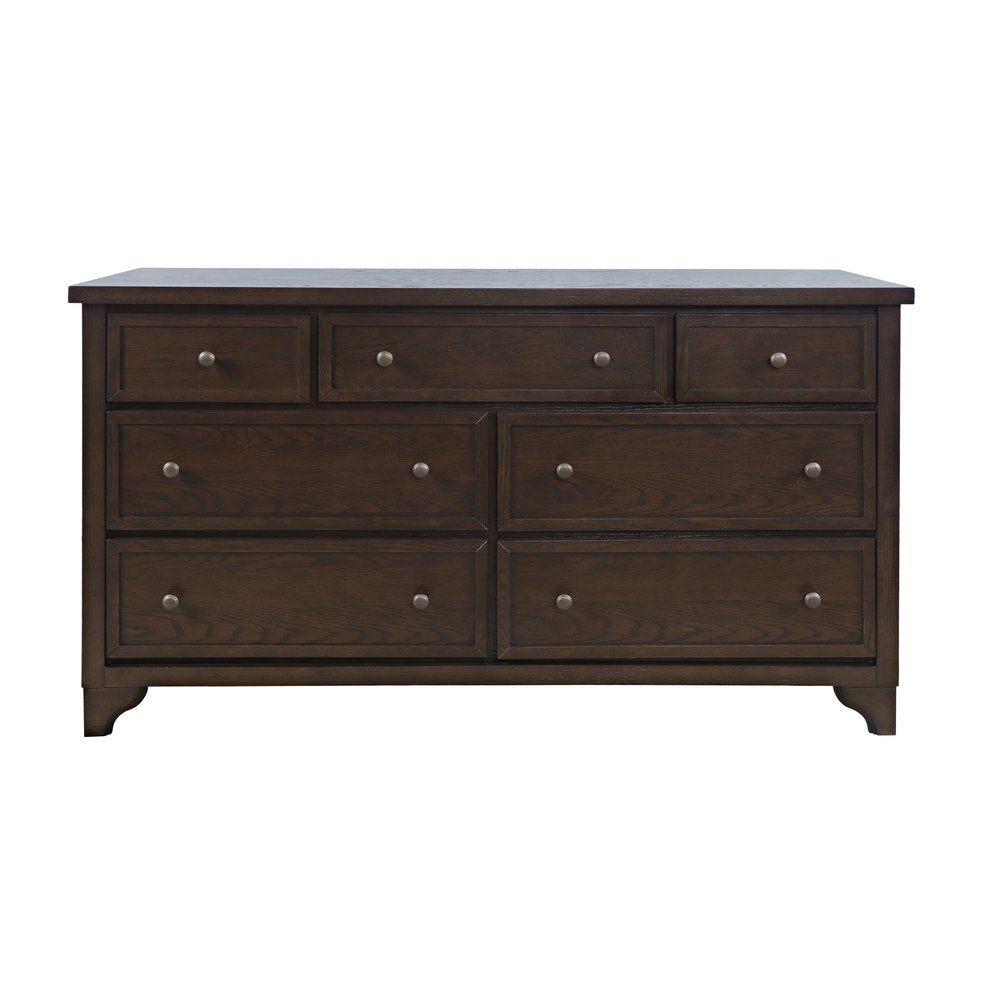 Brentwood Arbor Oak 7 Drawer Dresser - Ornate Home