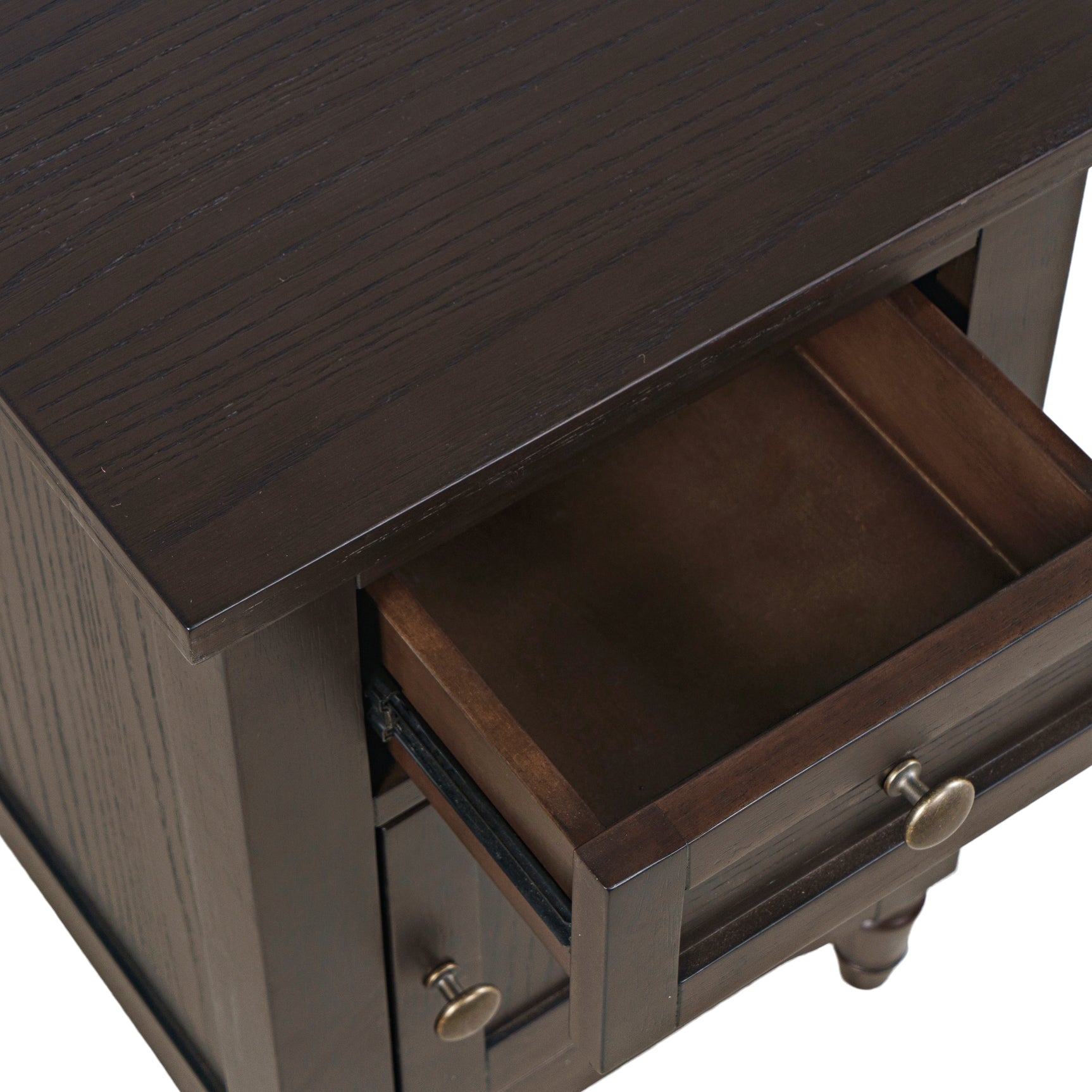 Brentwood Arbor Oak Cabinet Power Chairside Cabinet - Ornate Home