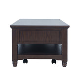 Brentwood Arbor Oak Castered Leg Cocktail Table - Ornate Home