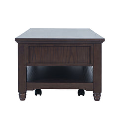 Brentwood Arbor Oak Castered Leg Cocktail Table - Ornate Home