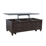 Brentwood Arbor Oak Castered Lift Top Cocktail Table - Ornate Home