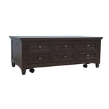Brentwood Arbor Oak Castered Lift Top Cocktail Table - Ornate Home