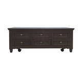 Brentwood Arbor Oak Castered Lift Top Cocktail Table - Ornate Home