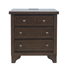 Brentwood Arbor Oak Power Nightstand - Ornate Home
