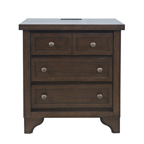 Brentwood Arbor Oak Power Nightstand - Ornate Home