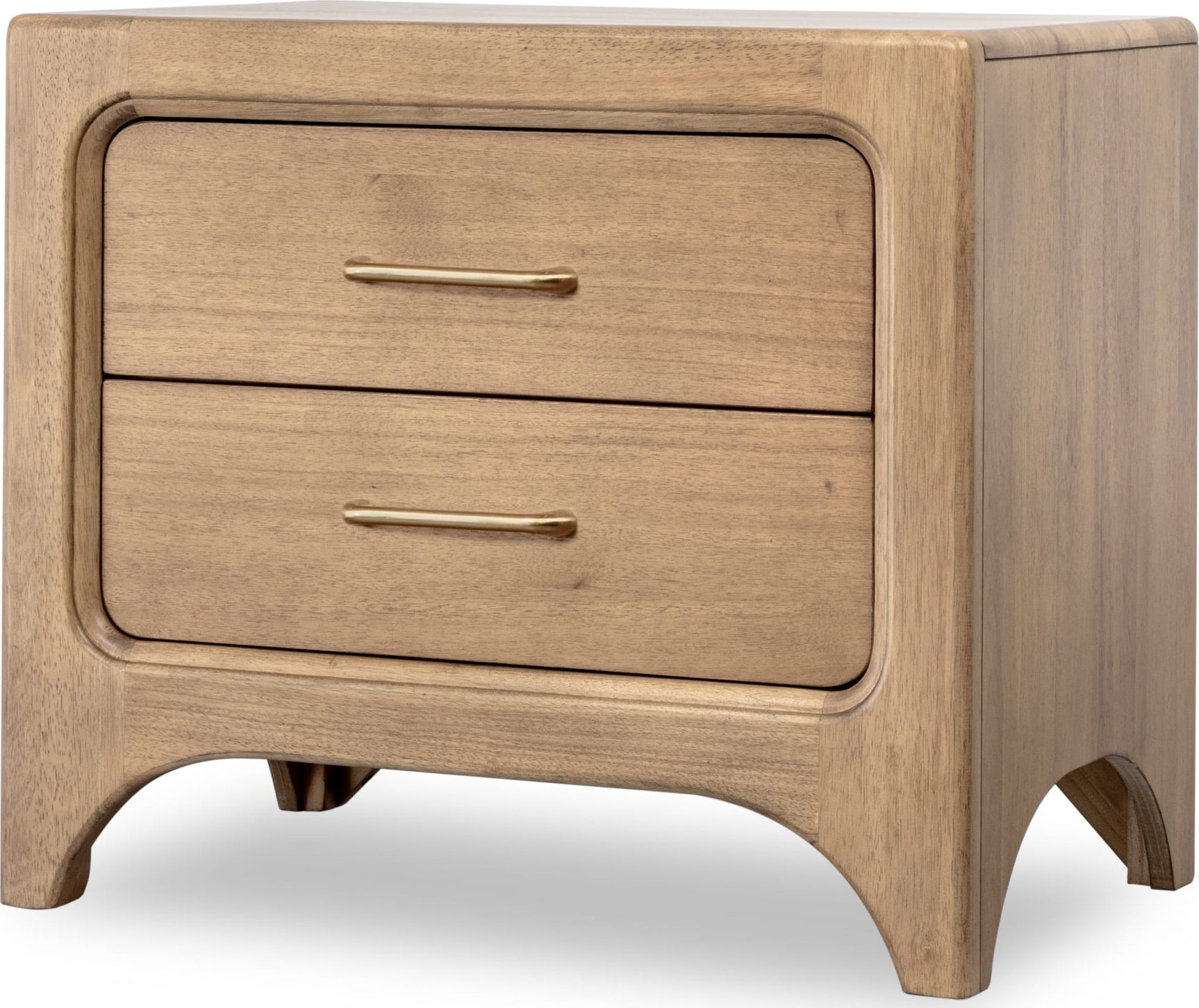 Brentwood Brioche Two Drawer Nightstand w/CM - Ornate Home