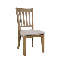 Brentwood Cascade Oak 102 Dining Table w/ 4 Slat Back Chairs - Ornate Home