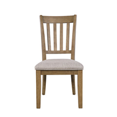 Brentwood Cascade Oak 102 Dining Table w/ 4 Slat Back Chairs - Ornate Home