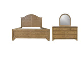 Brentwood Cascade Oak 3-Piece Queen Bedroom Set - Ornate Home