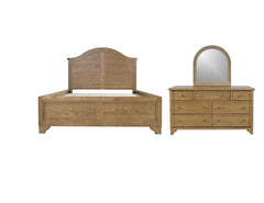 Brentwood Cascade Oak 3-Piece Queen Bedroom Set - Ornate Home