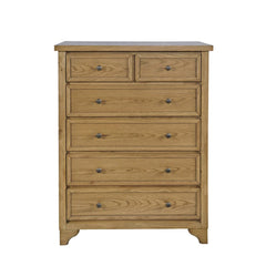 Brentwood Cascade Oak 6 Drawer Chest - Ornate Home