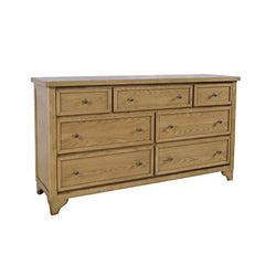 Brentwood Cascade Oak 7 Drawer Dresser - Ornate Home