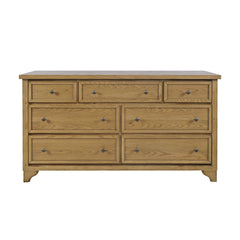 Brentwood Cascade Oak 7 Drawer Dresser - Ornate Home