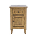 Brentwood Cascade Oak Cabinet Power Chairside Cabinet - Ornate Home