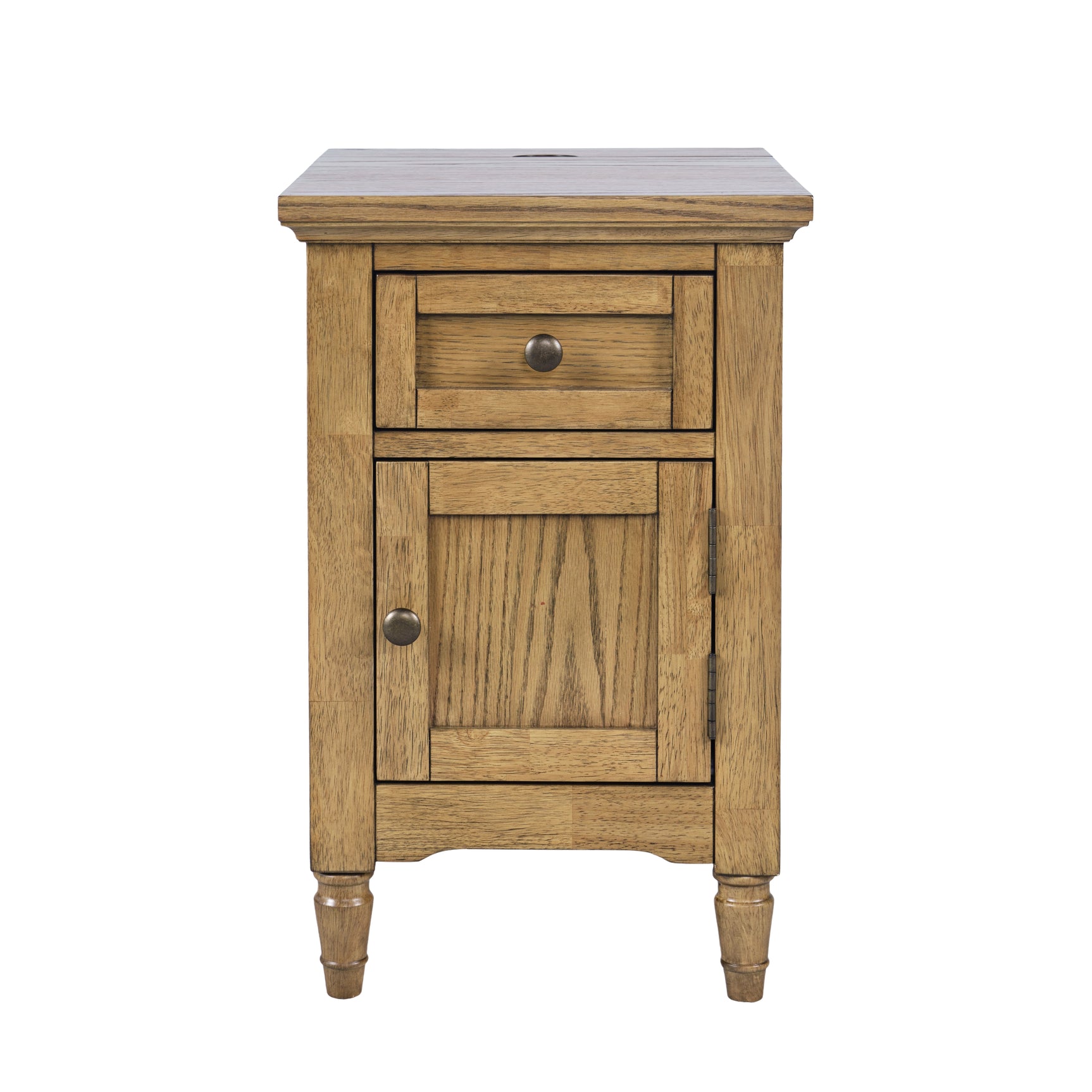 Brentwood Cascade Oak Cabinet Power Chairside Cabinet - Ornate Home