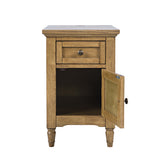 Brentwood Cascade Oak Cabinet Power Chairside Cabinet - Ornate Home